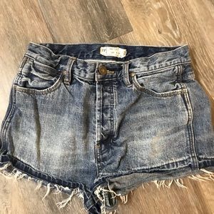 Free people jean shorts